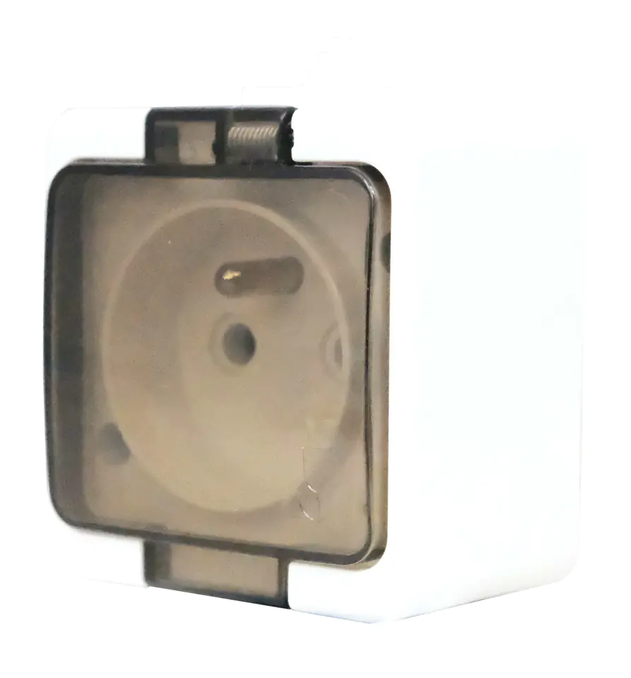 Gniazdo n/t 1x2P+Z klapka dymna IP44 w sklepie Wasserman.eu