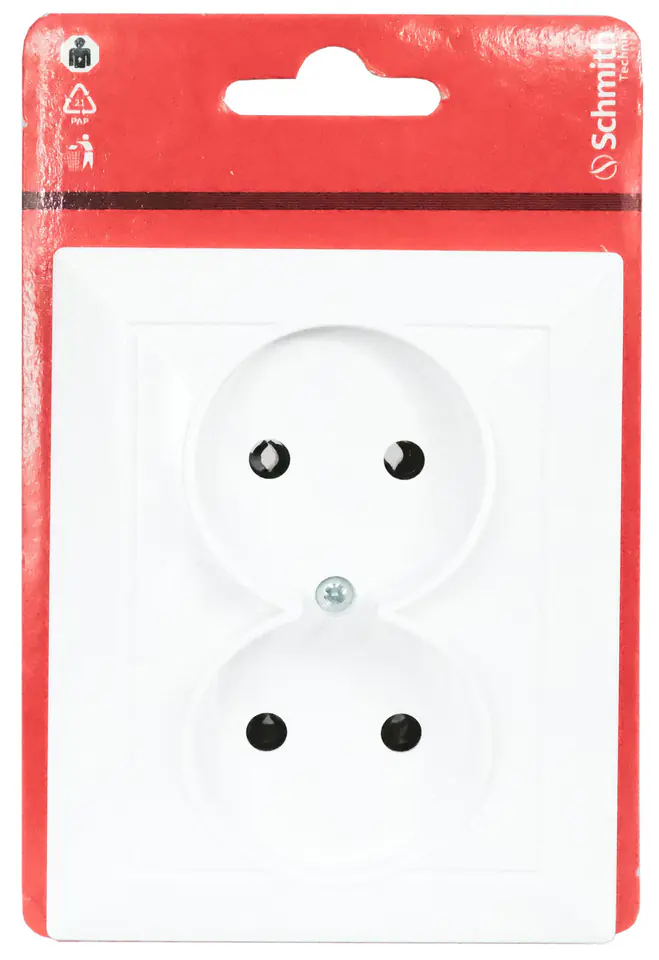 Gniazdo p/t 2x2P 16A, 250V w sklepie Wasserman.eu