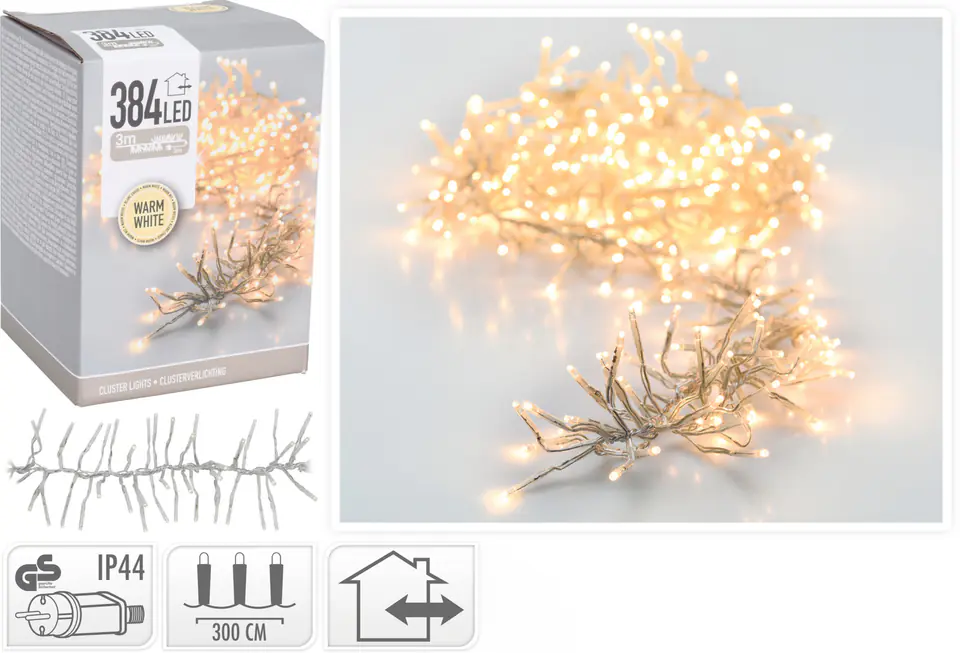 ŁAŃCUCH LED 384LED WW 3m w sklepie Wasserman.eu