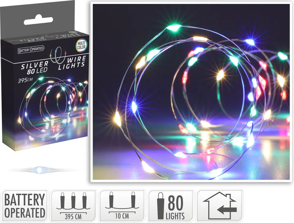 ŁAŃCUCH LED 80LED MULTI BO 3x AA 1,5V w sklepie Wasserman.eu