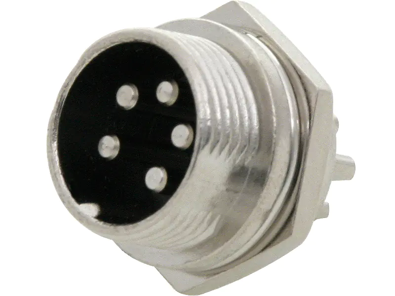 CB microphone jack 5PIN for enclosure at Wasserman.eu