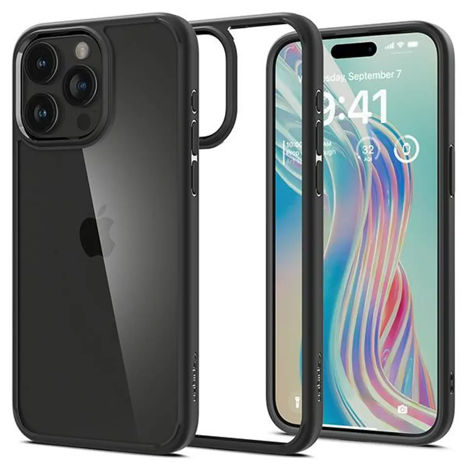 ⁨Spigen Ultra Hybrid iPhone 15 Pro 6.1" czarny/matte black ACS06713⁩ w sklepie Wasserman.eu