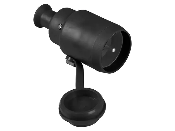 Gniazdo przenośne 2p+Z 16A 250V IP44 czarne w sklepie Wasserman.eu