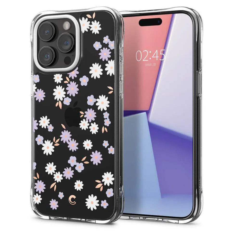 ⁨Etui APPLE IPHONE 15 PRO Spigen Cyrill Cecile Dream Daisy transparentne⁩ w sklepie Wasserman.eu