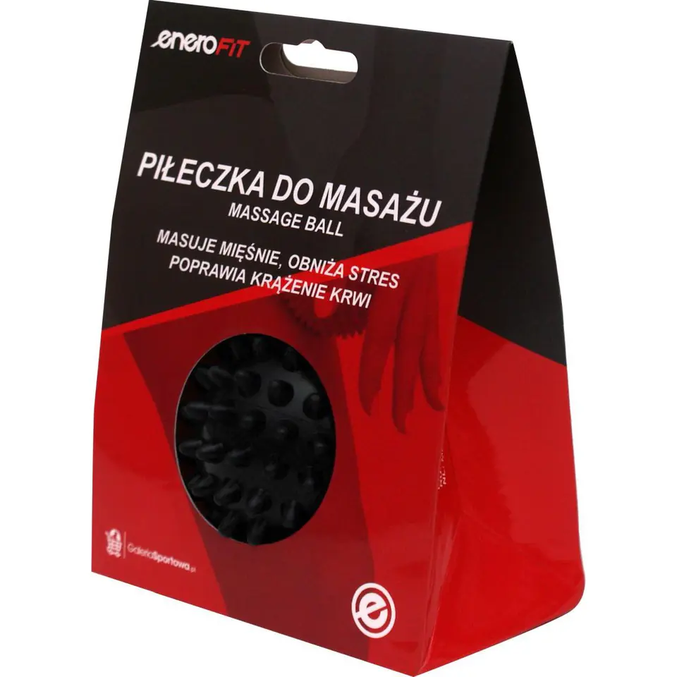 ⁨PIŁECZKA DO MASAŻU 7CM CZARNA HARD ENERO FIT⁩ w sklepie Wasserman.eu