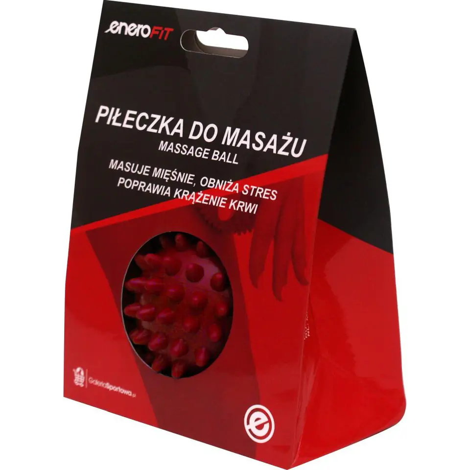 ⁨PIŁECZKA DO MASAŻU 7CM CZERWONA MEDIUM ENERO FIT⁩ w sklepie Wasserman.eu