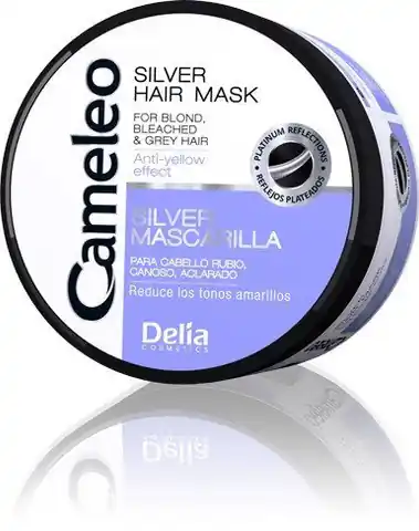 ⁨Delia Cosmetics Cameleo Silver Maska do włosów przeciw żółtym odcieniom 200ml⁩ w sklepie Wasserman.eu