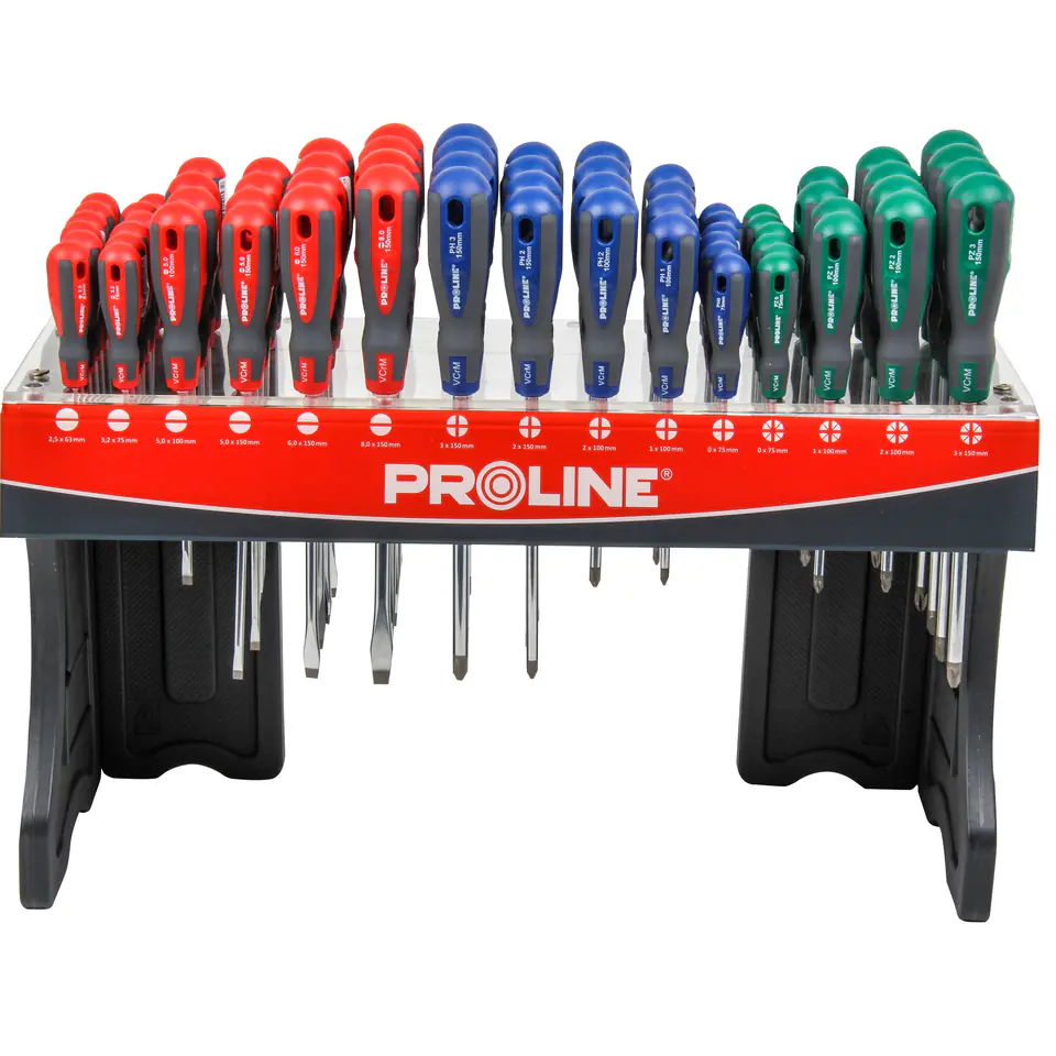 ⁨10211 Screwdriver display 68 pieces, Proline⁩ at Wasserman.eu