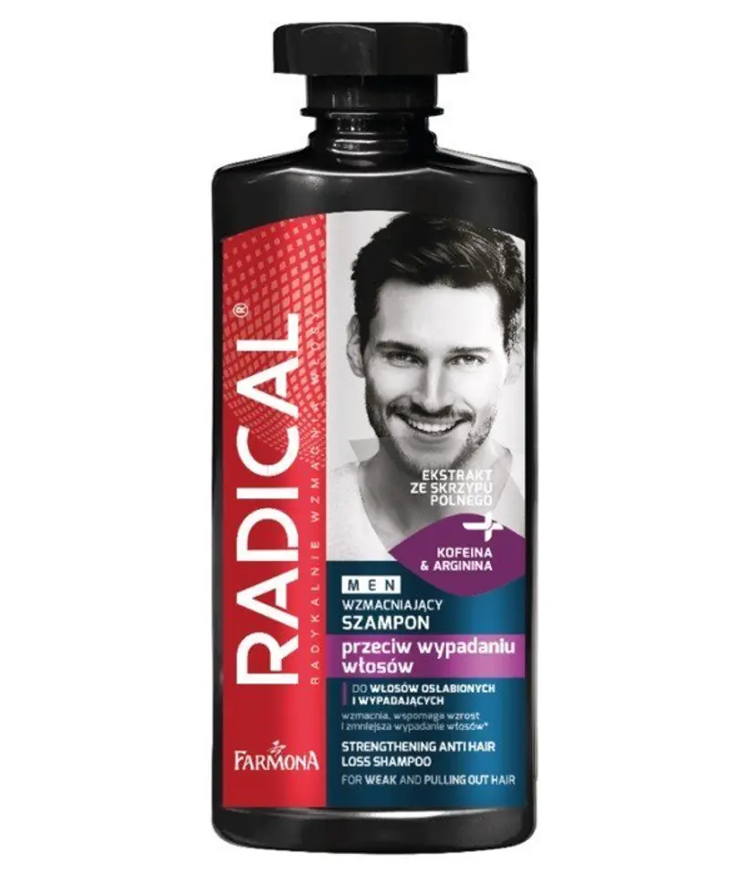 ⁨Farmona Radical Men Szampon wzmacniający przeciw wypadaniu dla mężczyzn 400ml⁩ w sklepie Wasserman.eu