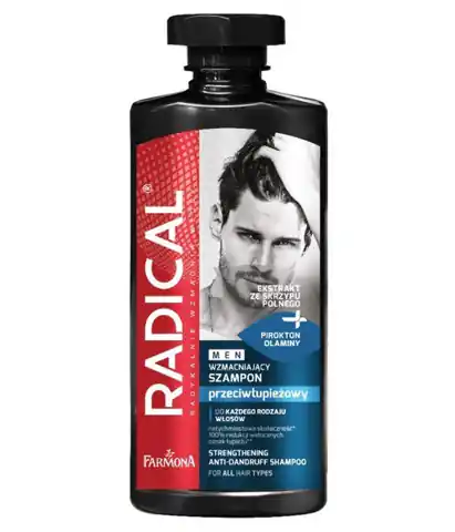 ⁨Farmona Radical Men Anti-Dandruff Strengthening Shampoo for Men 400ml⁩ at Wasserman.eu