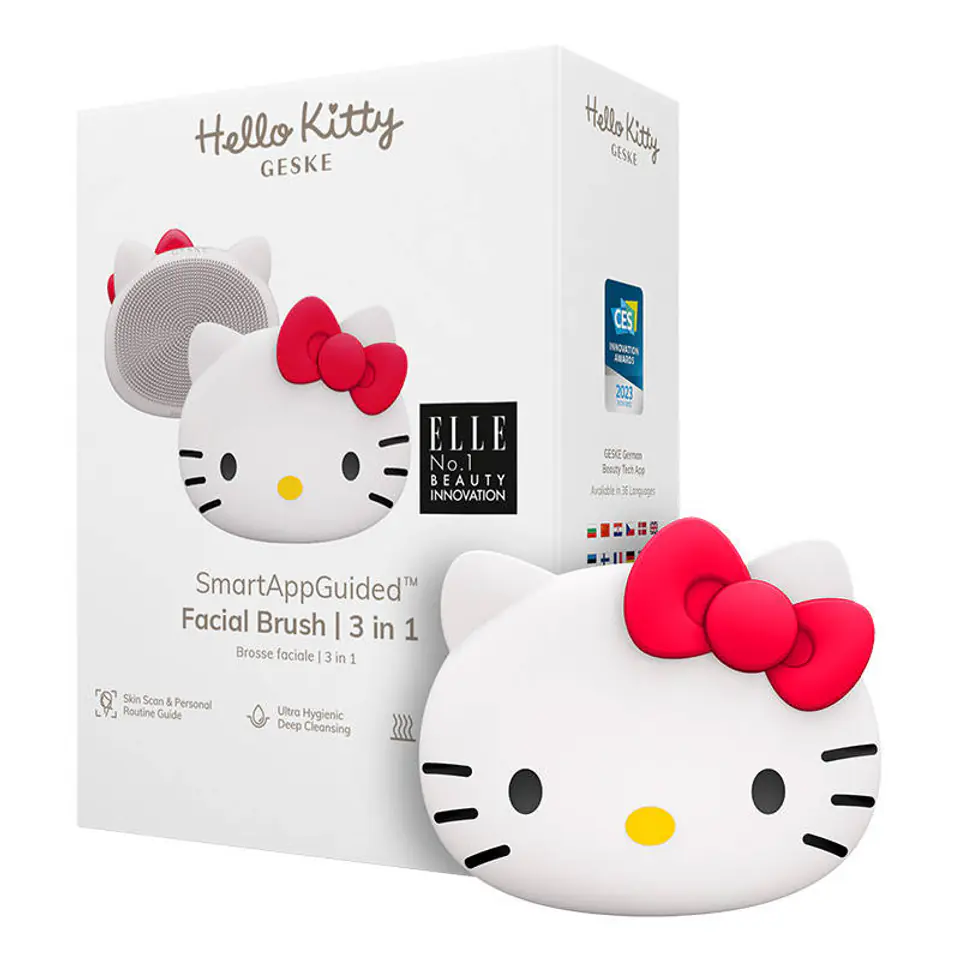 ⁨Szczoteczka do czyszczenia twarzy 3w1 Geske z Aplikacją (Hello Kitty starlight)⁩ w sklepie Wasserman.eu