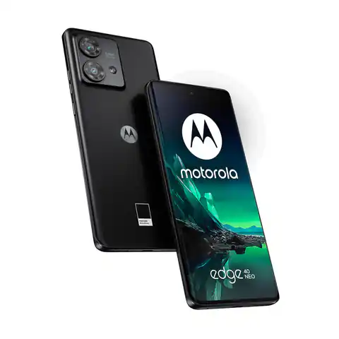 ⁨Motorola Edge 40 Neo 16.6 cm (6.55") Dual SIM Android 13 5G USB Type-C 12 GB 256 GB 5000 mAh Black⁩ at Wasserman.eu