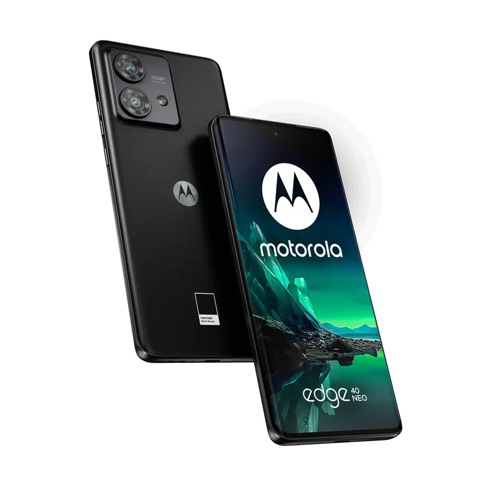 ⁨Motorola Edge 40 Neo 16.6 cm (6.55") Dual SIM Android 13 5G USB Type-C 12 GB 256 GB 5000 mAh Black⁩ at Wasserman.eu