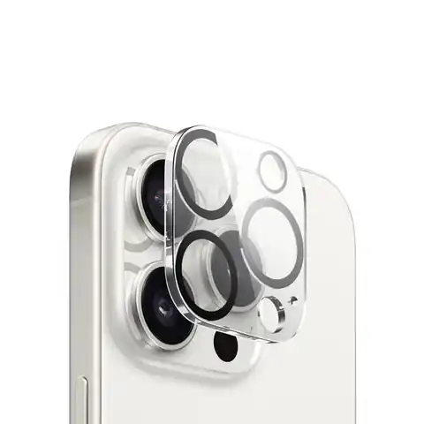 ⁨Crong Lens Shield - Szkło na aparat i obiektyw iPhone 15 Pro / iPhone 15 Pro Max⁩ w sklepie Wasserman.eu