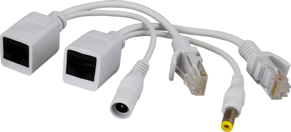⁨ZESTAW ADAPTERÓW PoE ZE ZŁĄCZAMI TYPU RJ Pulsar P-POE1⁩ w sklepie Wasserman.eu