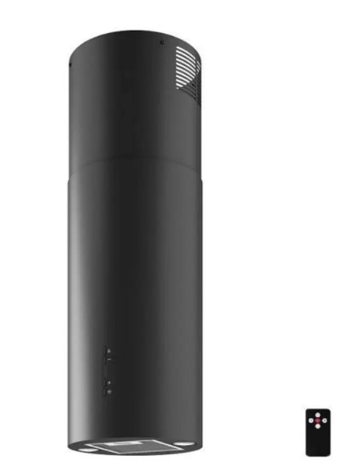 Okap wyspowy Tuba Elba 39 cm czarny w sklepie Wasserman.eu