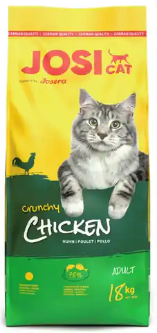 ⁨JOSERA JosiCat Crunchy Chicken - dry cat food - 18 kg⁩ at Wasserman.eu