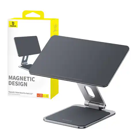 ⁨Magnetyczny stojak na tablet Baseus MagStable do Pad 12.9" (szary)⁩ w sklepie Wasserman.eu