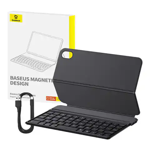 ⁨Magnetyczne etui z klawiaturą Baseus Brilliance Pad Mini 6 8.3" (czarne)⁩ w sklepie Wasserman.eu