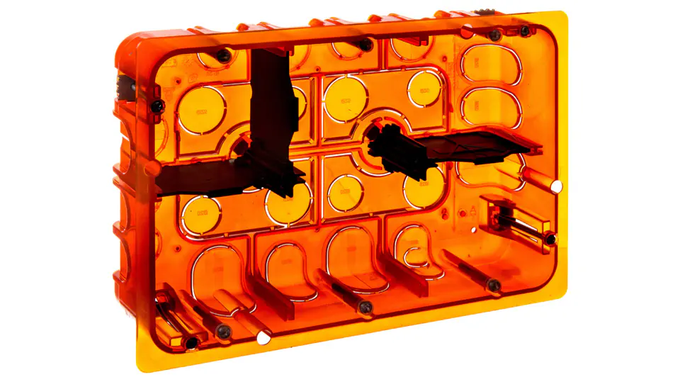 ⁨Puszka do betonu 142mm 213x 50mm Ze śrubami czerwony Batibox 080126⁩ w sklepie Wasserman.eu