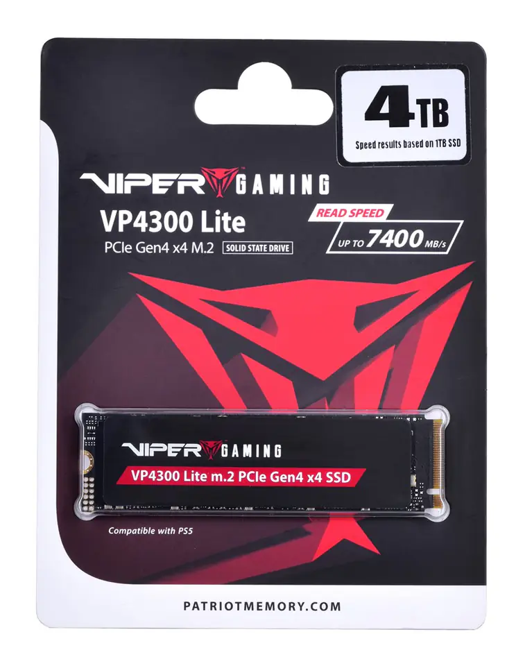 ⁨SSD Patriot Viper VP4300L M.2 PCI-Ex4 NVMe 4TB⁩ w sklepie Wasserman.eu