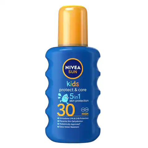 ⁨Nivea Sun Kids Protect  Care spray ochronny na słońce dla dzieci SPF30 200ml⁩ w sklepie Wasserman.eu