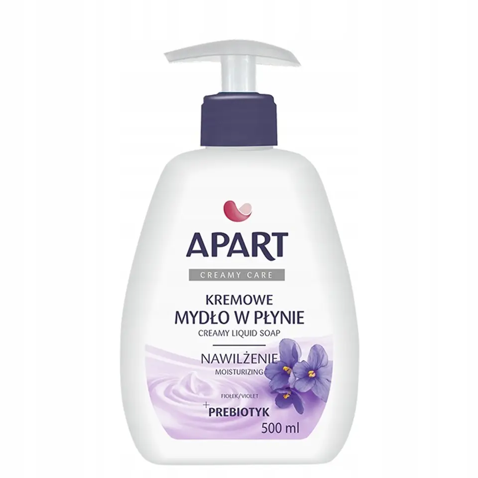 ⁨Apart Natural Creamy Care kremowe mydło w płynie Fiołek 500ml⁩ w sklepie Wasserman.eu
