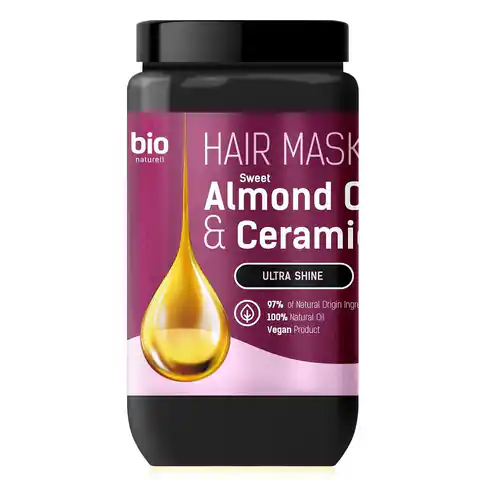 ⁨BIO NATURELL Hair Mask Ultra Shine maska do włosów Almond Oil  Ceramid 946ml⁩ w sklepie Wasserman.eu