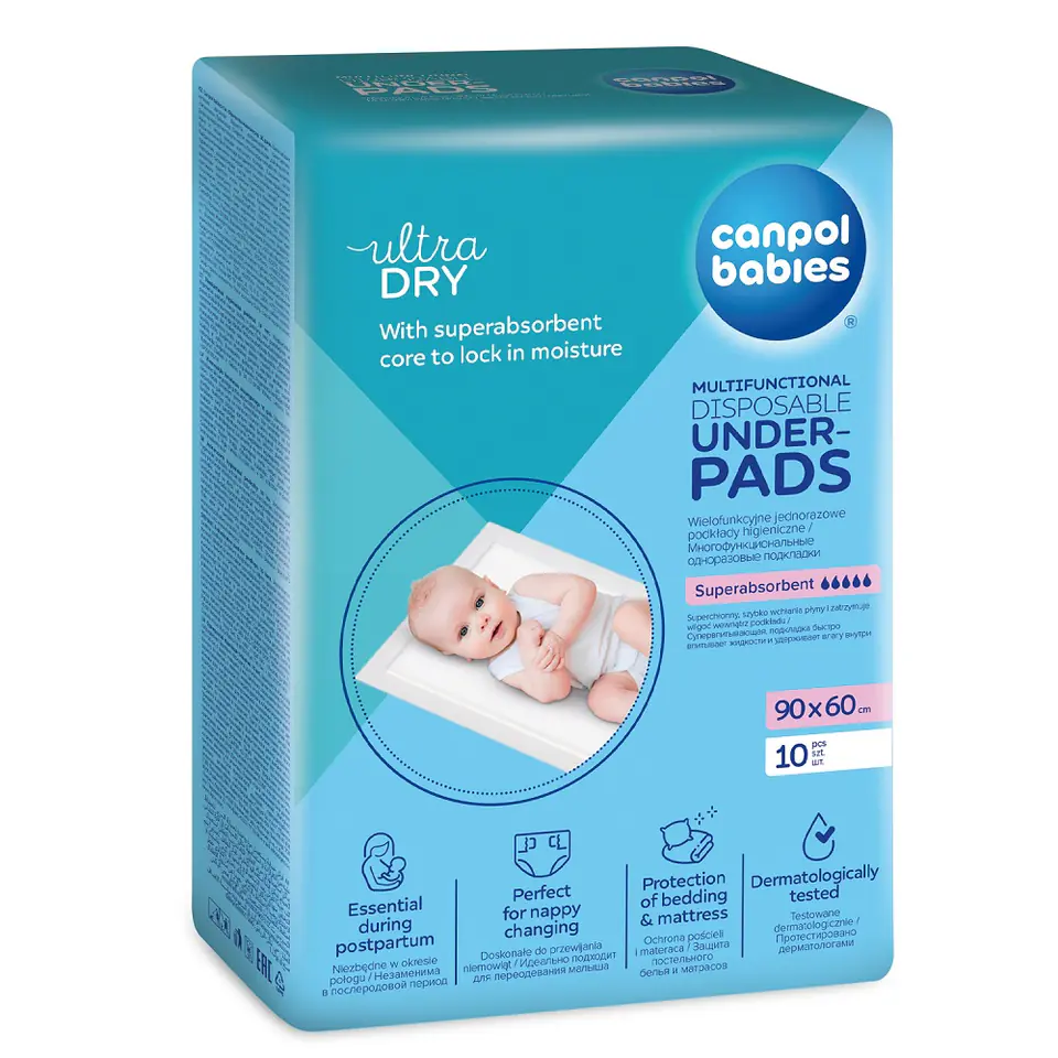 ⁨Canpol Babies Wielofunkcyjne podkłady higieniczne 10szt⁩ w sklepie Wasserman.eu