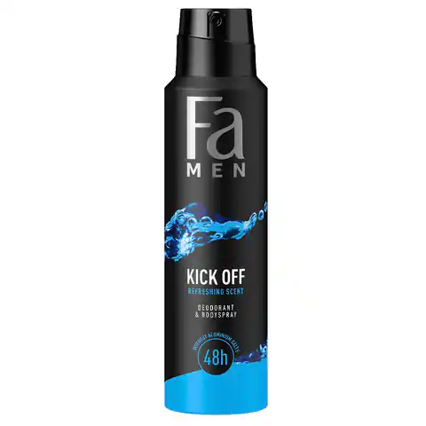 ⁨FA Men Kick-off 48h Dezodorant w sprayu o odświeżającym zapachu 150ml⁩ w sklepie Wasserman.eu