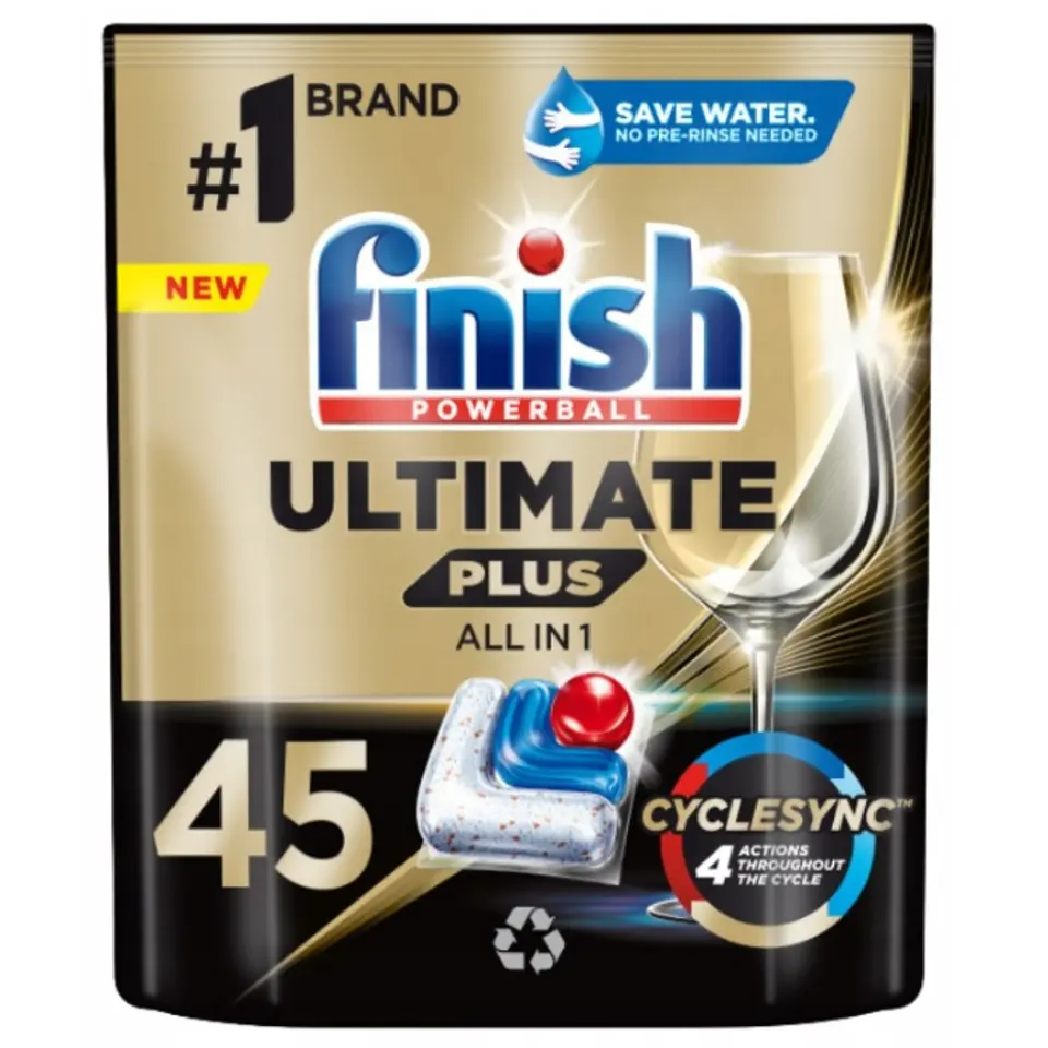 ⁨Finish Ultimate Plus kapsułki do zmywarki Fresh 45szt.⁩ w sklepie Wasserman.eu