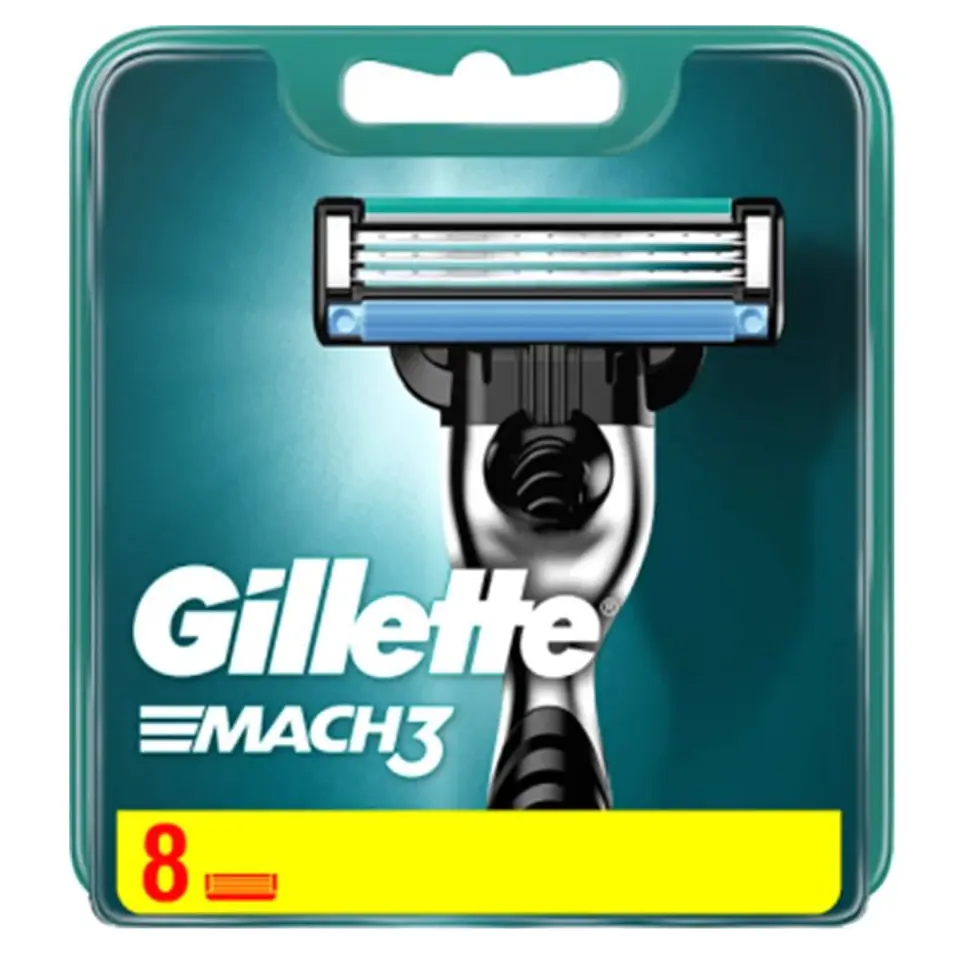 ⁨Gillette Mach3 wymienne ostrza do maszynki do golenia 8szt.⁩ w sklepie Wasserman.eu