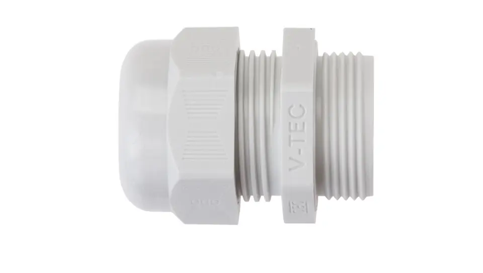 ⁨Polyamide cable gland PG21 IP68 V-TEC PG21 LGR light gray 2024764 /25pcs/⁩ at Wasserman.eu