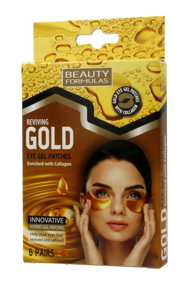 ⁨Beauty Formulas Gold Złote Płatki pod oczy 1op.-6 par⁩ w sklepie Wasserman.eu