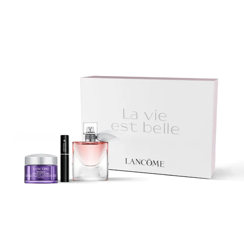 ⁨Lancome La Vie Est Belle zestaw woda perfumowana spray 50ml + Renergie Multi-Lift Ultra 15ml + Hypnose Volume-A-Porter Mascara 2ml⁩ w sklepie Wasserman.eu