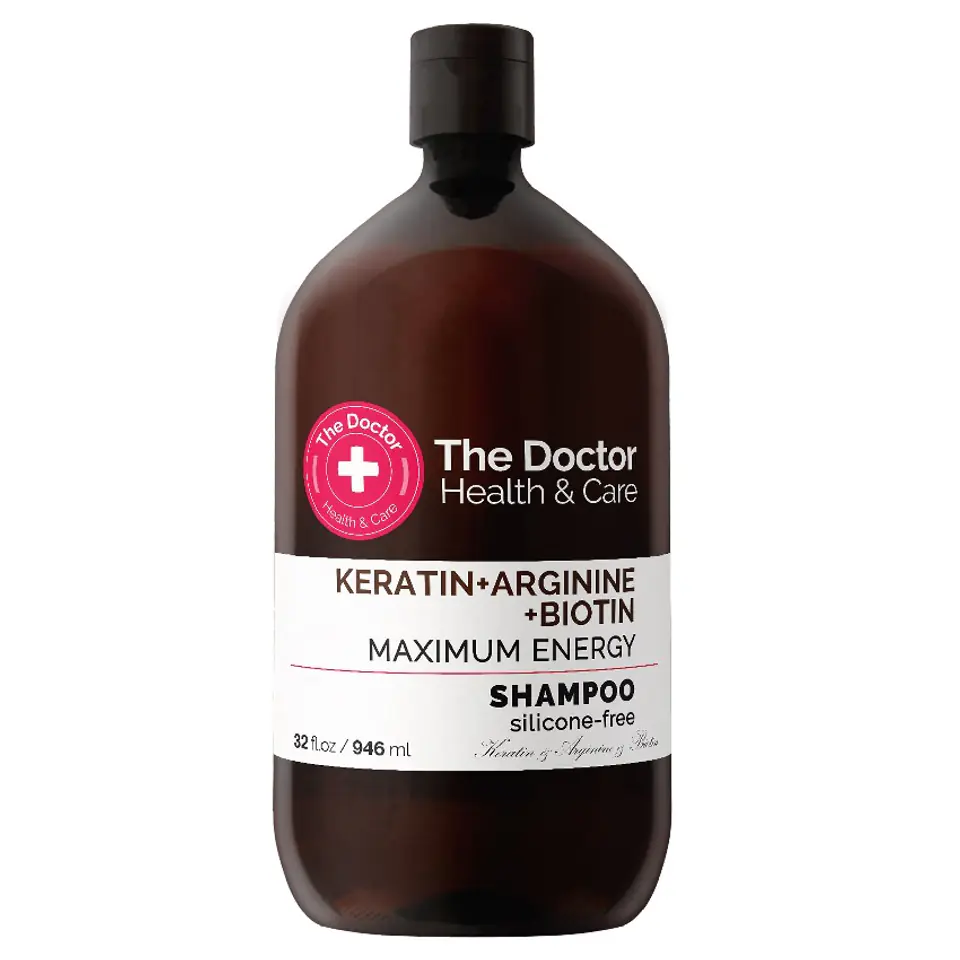 ⁨THE DOCTOR Health  Care szampon do włosów wzmacniający Keratyna + Arginina + Biotyna 946ml⁩ w sklepie Wasserman.eu
