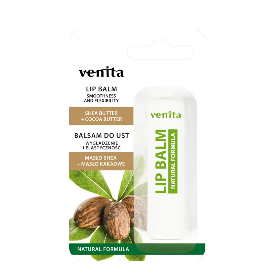 VENITA Lip Balm balsam do ust Masło Shea + Masło Kakaowe 4g w sklepie Wasserman.eu