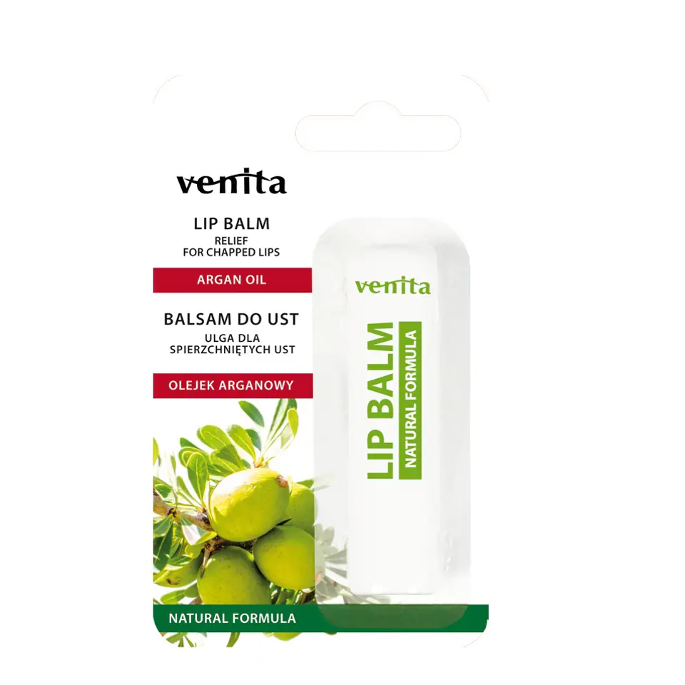VENITA Lip Balm balsam do ust Olejek Arganowy 4g w sklepie Wasserman.eu