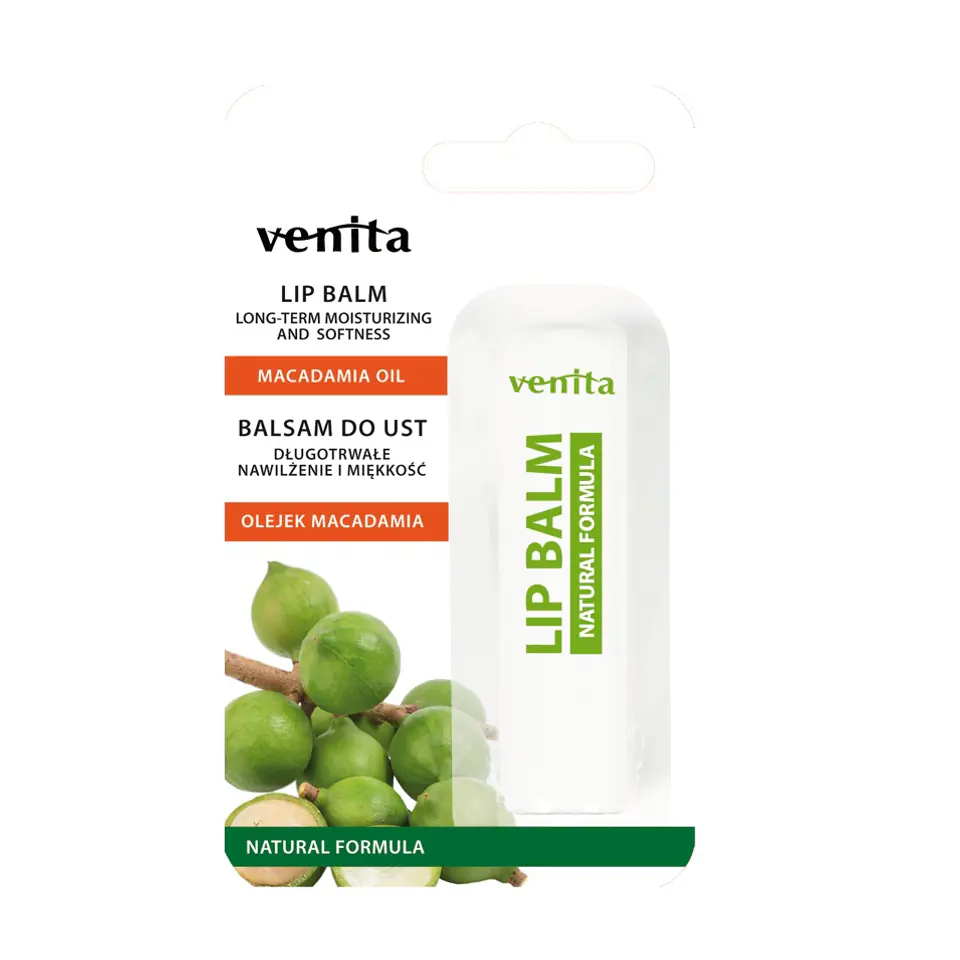 VENITA Lip Balm balsam do ust Olejek Macadamia 4g w sklepie Wasserman.eu