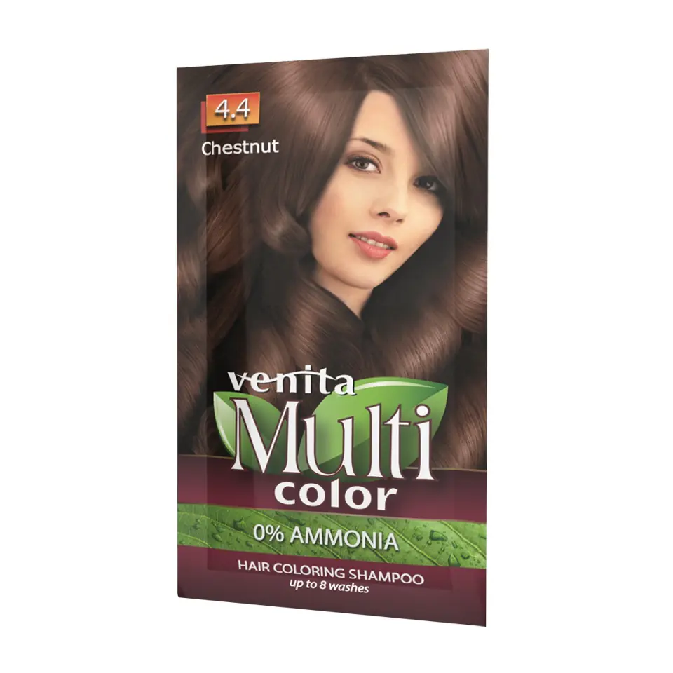 ⁨Venita MultiColor szampon koloryzujący 4.4 Chestnut 40g⁩ w sklepie Wasserman.eu