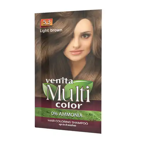 ⁨Venita MultiColor szampon koloryzujący 5.3 Jasny Brąz 40g⁩ w sklepie Wasserman.eu