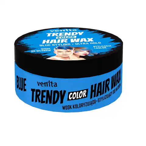 ⁨VENITA Trendy Hair Wax wosk do włosów Blue 75g⁩ w sklepie Wasserman.eu