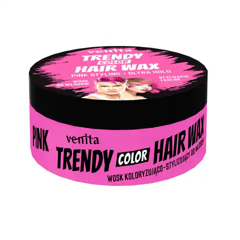 ⁨VENITA Trendy Hair Wax wosk do włosów Pink 75g⁩ w sklepie Wasserman.eu