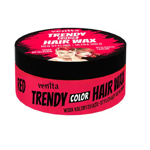 ⁨VENITA Trendy Hair Wax wosk do włosów Red 75g⁩ w sklepie Wasserman.eu