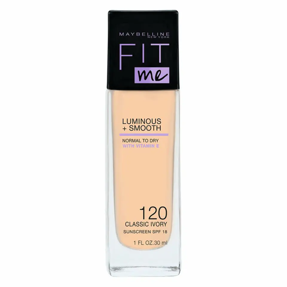 ⁨Maybelline Fit Me Luminous + Smooth Foundation rozświetlający podkład do twarzy 120 Classic Ivory 30ml⁩ w sklepie Wasserman.eu