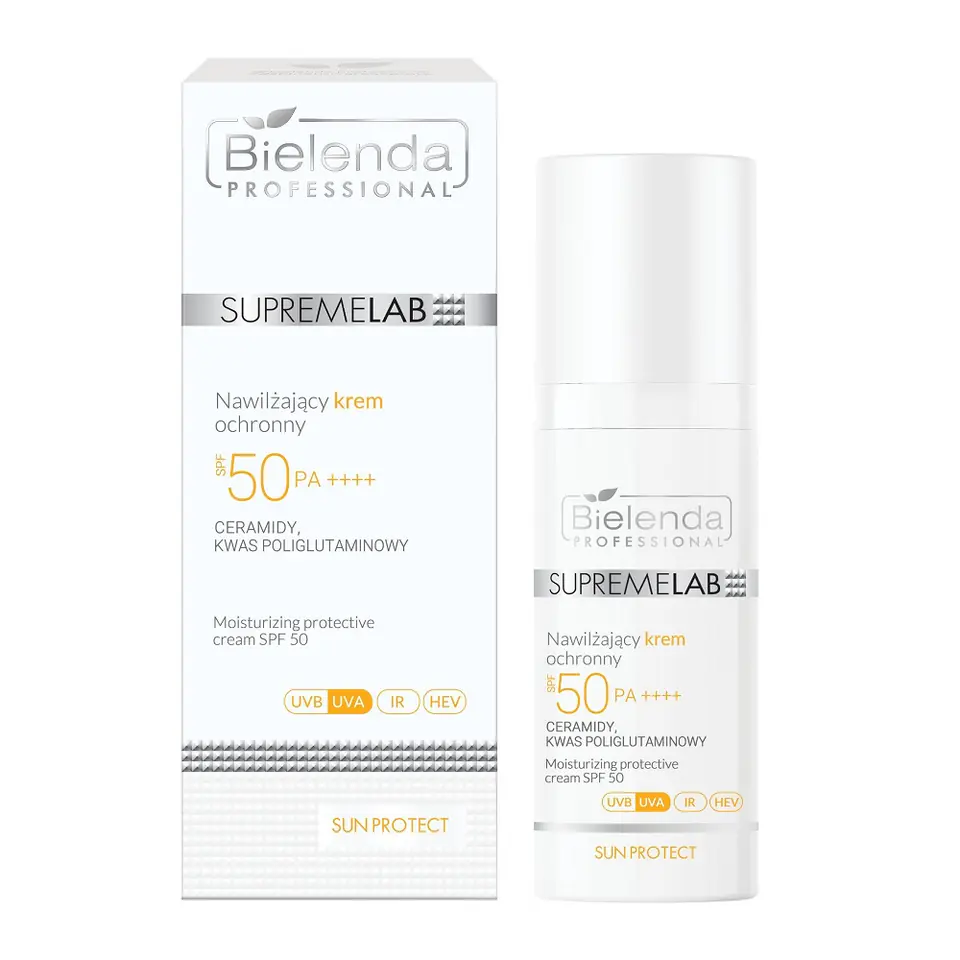 ⁨*BIELENDA PROFESSIONAL_SupremeLab Sun Protect nawilżający krem ochronny SPF50 50ml⁩ w sklepie Wasserman.eu