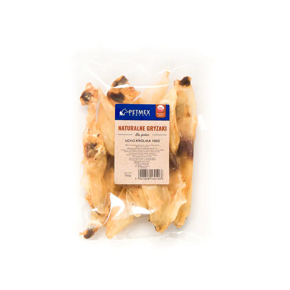 PETMEX Ucho królika 100g w sklepie Wasserman.eu