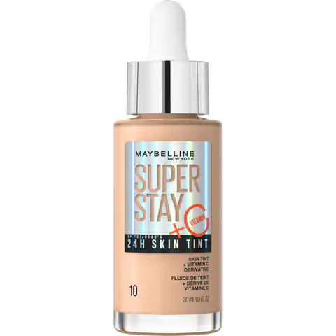 ⁨Maybelline Super Stay 24H Skin Tint długotrwały podkład rozświetlający z witaminą C 10 30ml⁩ w sklepie Wasserman.eu