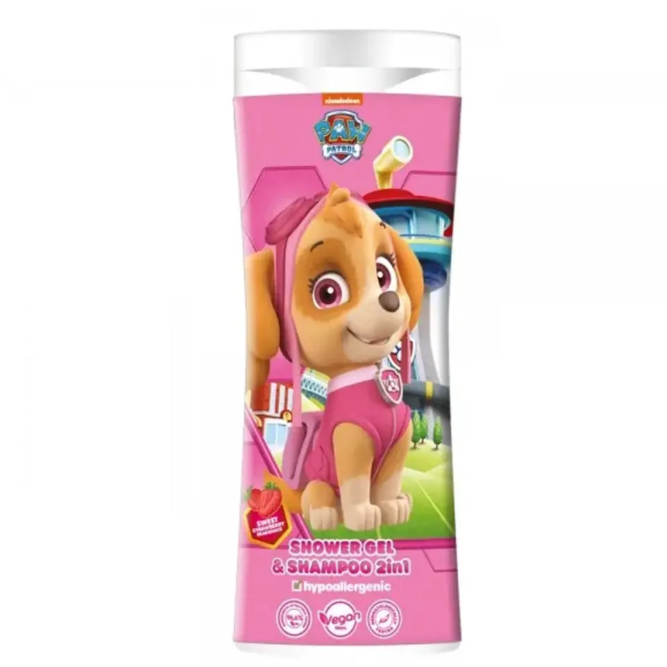 ⁨Paw Patrol Skye żel pod prysznic i szampon 2w1 Truskawka 300ml⁩ w sklepie Wasserman.eu