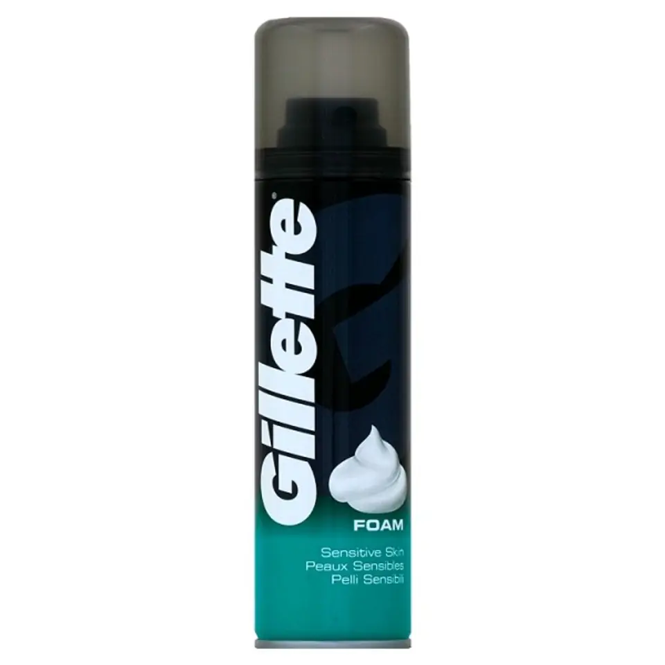 ⁨Gillette Sensitive Skin pianka do golenia 200ml⁩ w sklepie Wasserman.eu